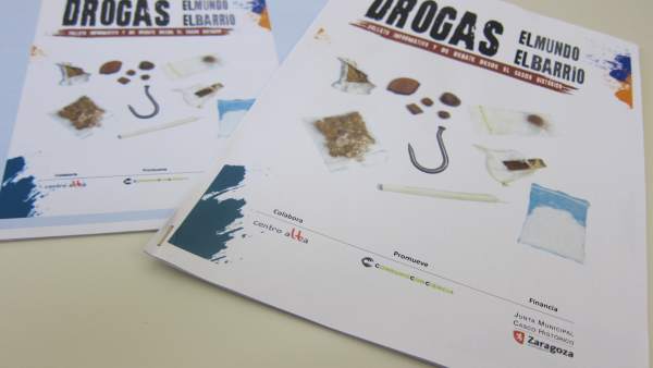 Folleto sobre drogras del Ayuntamiento de Zaragoza Folleto sobre drogras del Ayuntamiento de Zaragoza