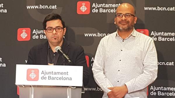 El teniente de alcalde Gerardo Pisarello y el comisionado Miquel Àngel Essomba. El teniente de alcalde Gerardo Pisarello y el comisionado Miquel Àngel Essomba.