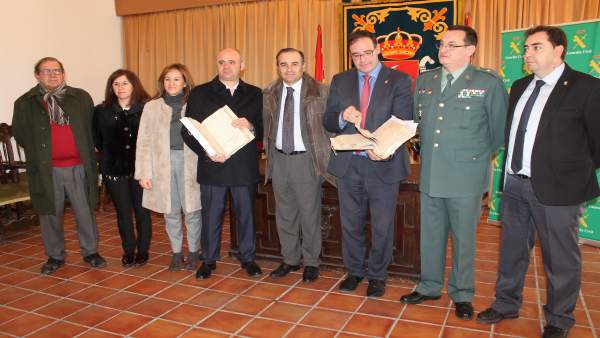 José Julián Gregorio en su visita a Huete José Julián Gregorio en su visita a Huete