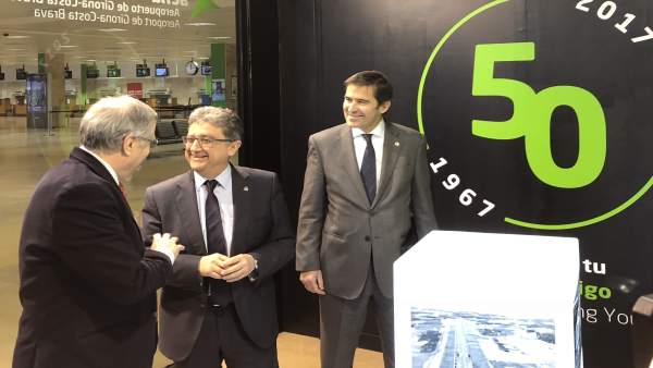Enric Millo visita el Aeropuerto de Girona Enric Millo visita el Aeropuerto de Girona