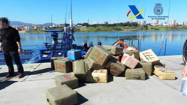 Droga intervenida en La Línea Droga intervenida en La Línea