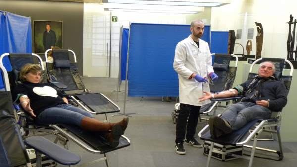 Junteros donan sangre en Gipuzkoa. Junteros donan sangre en Gipuzkoa.