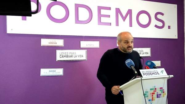 El parlamentario andaluz de Podemos, Jesús de Manuel El parlamentario andaluz de Podemos, Jesús de Manuel