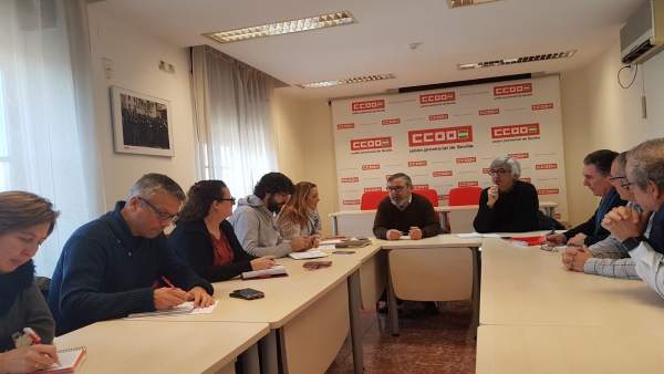 Reunión entre IU y CCOO Reunión entre IU y CCOO