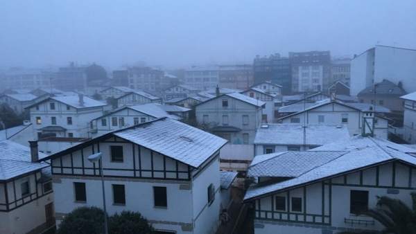 Imagen de la nieve en Lugo, Galicia Imagen de la nieve en Lugo, Galicia