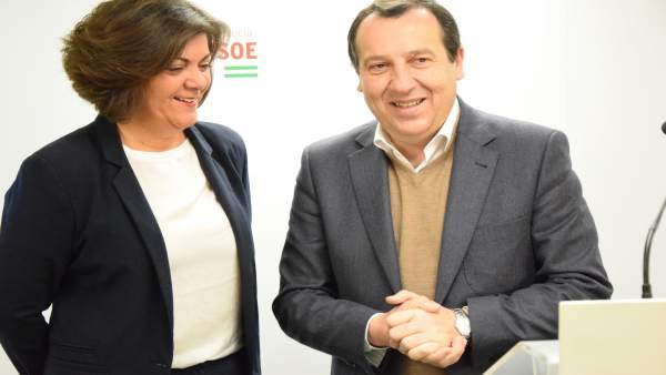 Fuensanta Lima y José Luis Ruiz Espejo en rueda de prensa Fuensanta Lima y José Luis Ruiz Espejo en rueda de prensa