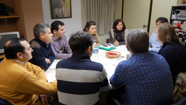 Reunión del PSCyL con sindicatos de prisiones. Reunión del PSCyL con sindicatos de prisiones.