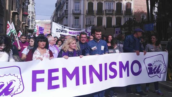 Antonio Maíllo en manifestacion contra violencia de género Málaga Antonio Maíllo en manifestacion contra violencia de género Málaga