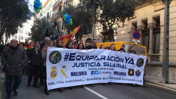 Manifestación de Jusapol en Palma Manifestación de Jusapol en Palma
