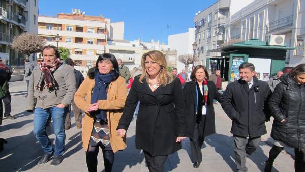 Susana Díaz en su visita a Torredelcampo Susana Díaz en su visita a Torredelcampo