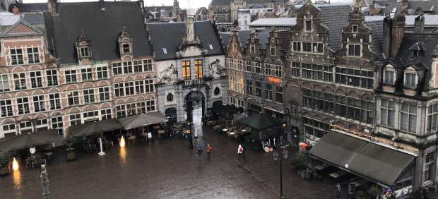Vistas del centro histórico de Gante
