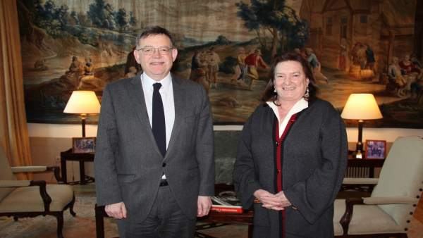 Ximo Puig y Victoria Morera Ximo Puig y Victoria Morera