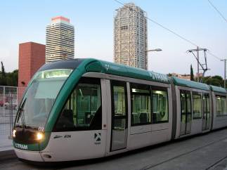Tranvía de Barcelona.