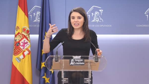 Rueda de prensa de Irene Montero en el Congreso Rueda de prensa de Irene Montero en el Congreso