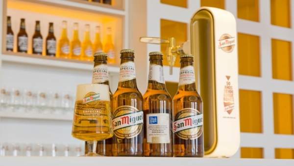 Mahoy San Miguel cerveza Especial sabor a málaga marca promoción botellines Mahoy San Miguel cerveza Especial sabor a málaga marca promoción botellines