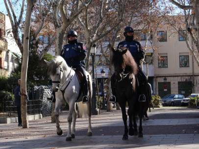 Policía Municipal a caballo
