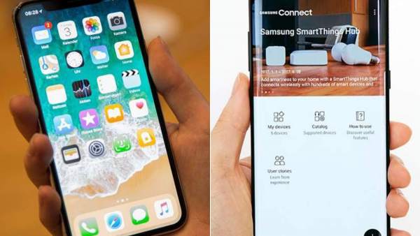 Iphone X y Galaxy S8 Iphone X y Galaxy S8