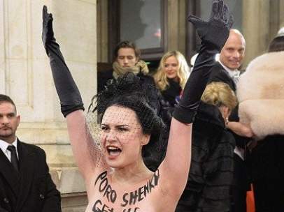 Protesta de Femen en Viena
