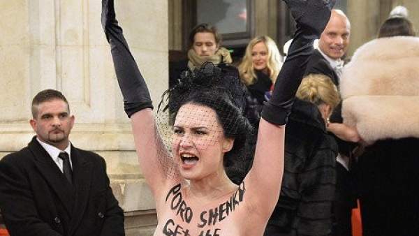 Protesta de Femen en Viena Protesta de Femen en Viena