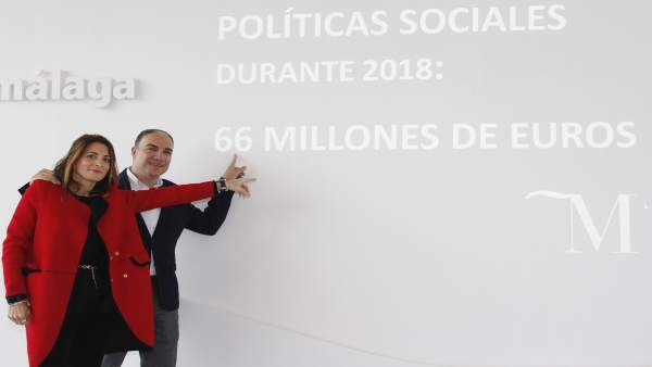 Ana Mata y Elías Bendodo en rueda de prensa en Málaga ayudas presupuesto 2018 Ana Mata y Elías Bendodo en rueda de prensa en Málaga ayudas presupuesto 2018