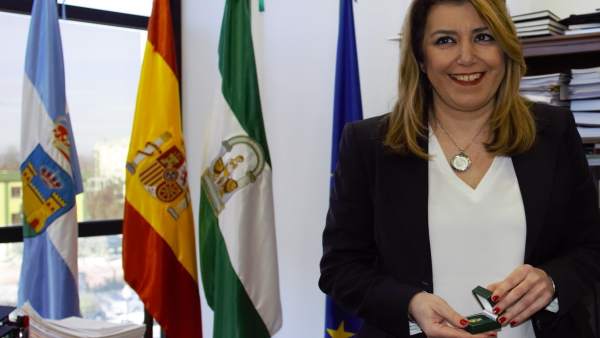 Susana Díaz, en el Ayuntamiento de La Línea Susana Díaz, en el Ayuntamiento de La Línea