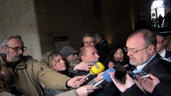 Salamanca.- Rey atiende a los medios Salamanca.- Rey atiende a los medios