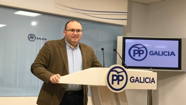 Miguel Tellado (PPdeG), en rueda de prensa Miguel Tellado (PPdeG), en rueda de prensa