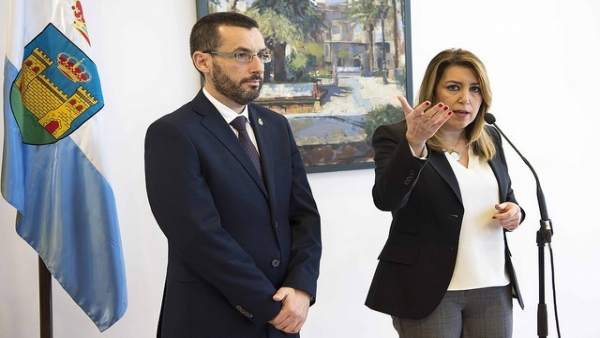 Susana Díaz con el alcalde de La Línea Susana Díaz con el alcalde de La Línea