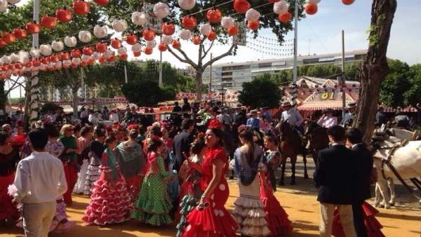Imagen del recinto de la Feria de Abril de Sevilla Imagen del recinto de la Feria de Abril de Sevilla