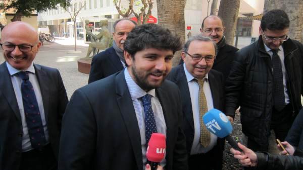 El presidente de la Comunidad y del PP regional, Fernando López Miras El presidente de la Comunidad y del PP regional, Fernando López Miras