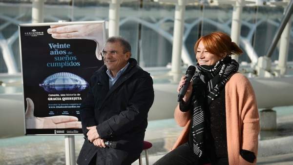 Gracia Querejeta en la presentación Gracia Querejeta en la presentación