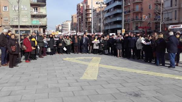 Concentración de trabajadores de la Generalitat en Lleida Concentración de trabajadores de la Generalitat en Lleida