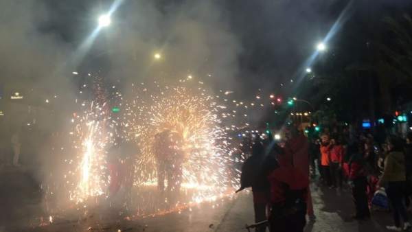 Correfocs, anoche en el Dijous de Gras Correfocs, anoche en el Dijous de Gras