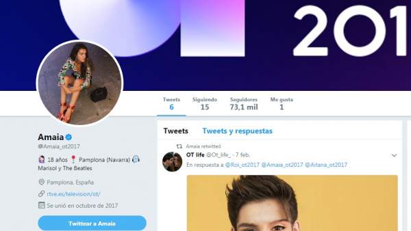 Twitter de Amaia Twitter de Amaia
