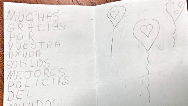 Carta de una niña a la Policía Carta de una niña a la Policía