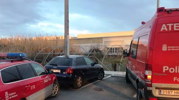 Vehículo inmovilizado en Tudela Vehículo inmovilizado en Tudela