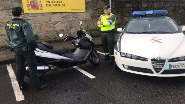 Motocicleta recuperada en Poio Motocicleta recuperada en Poio