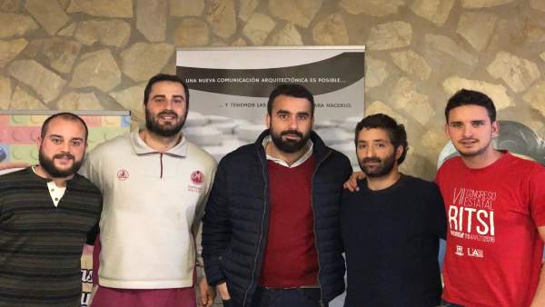 Representantes del IAJ, 3D Project y Agroair Representantes del IAJ, 3D Project y Agroair