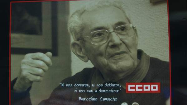 Cartel Marcelino Camacho, CCOO, Comisiones Obreras Cartel Marcelino Camacho, CCOO, Comisiones Obreras