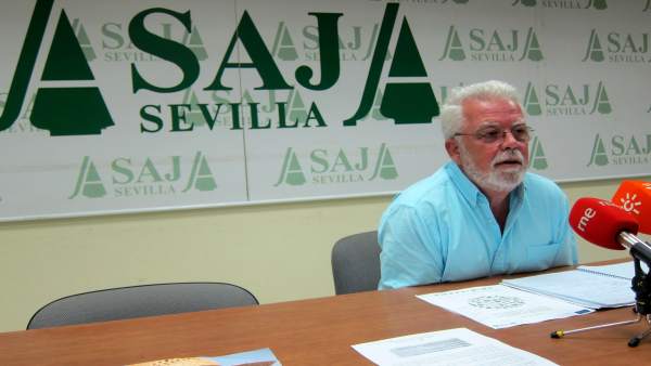 Ricardo Serra, presidente de Asaja-Sevilla, hoy en rueda de prensa. Ricardo Serra, presidente de Asaja-Sevilla, hoy en rueda de prensa.