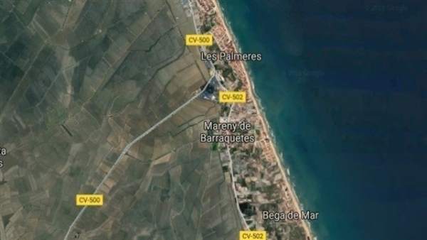 Les Palmeretes, en Sueca, donde ocurrió el atropello Les Palmeretes, en Sueca, donde ocurrió el atropello