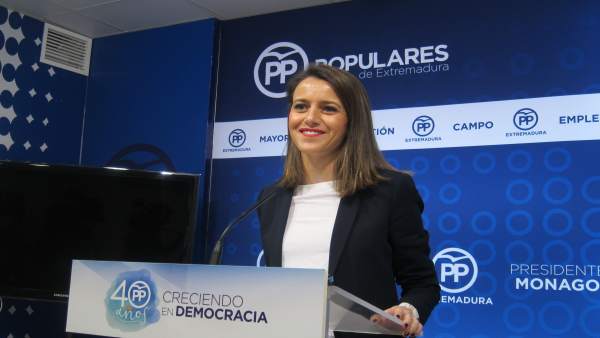 Portavoz del Partido Popular extremeño, Gema Cortés Portavoz del Partido Popular extremeño, Gema Cortés