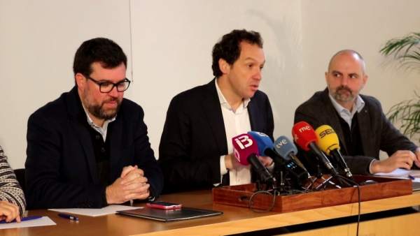 Pons y Noguera en rueda de prensa Pons y Noguera en rueda de prensa