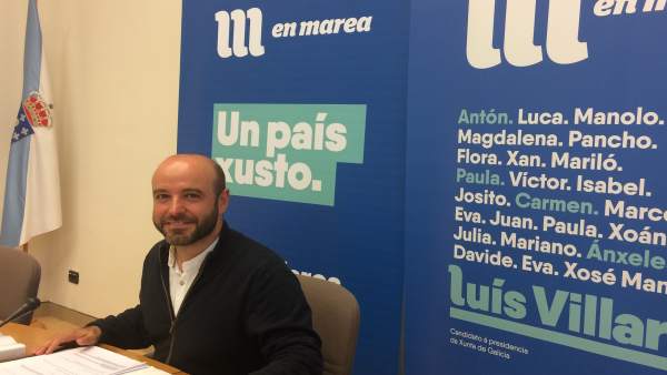 El portavoz de En Marea, Luís Villares, en rueda de prensa El portavoz de En Marea, Luís Villares, en rueda de prensa