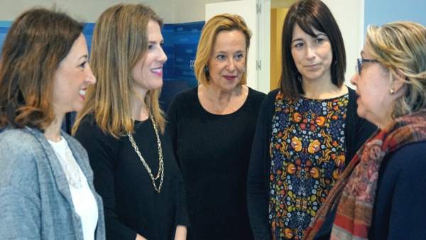 Ana Mestre con ruth sarabia marivi romero y patri navarro PP dependencia Ana Mestre con ruth sarabia marivi romero y patri navarro PP dependencia