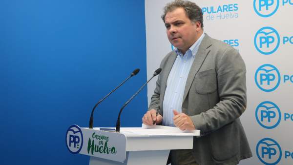 Juan Carlos Duarte, portavoz de la dirección provincial del PP de Huelva. Juan Carlos Duarte, portavoz de la dirección provincial del PP de Huelva.