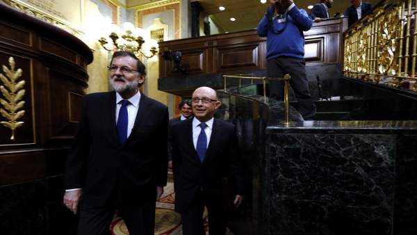 Mariano Rajoy y Cristóbal Montoro Mariano Rajoy y Cristóbal Montoro