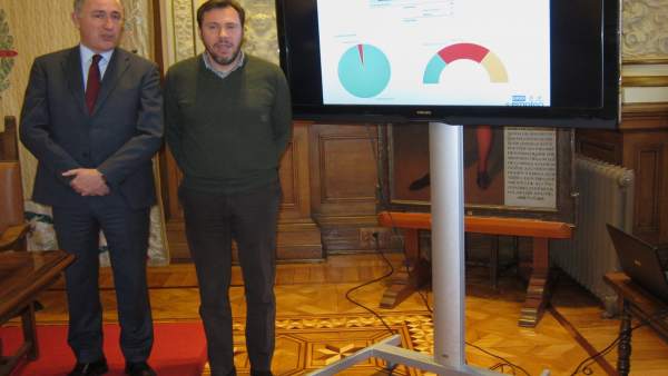 El concejal de Hacienda, Antonio Gato, y el alcalde de Valladolid, Óscar Puente El concejal de Hacienda, Antonio Gato, y el alcalde de Valladolid, Óscar Puente