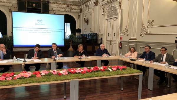 El presidente de la Diputación de Huelva, Ignacio Caraballo, en Pontevedra. El presidente de la Diputación de Huelva, Ignacio Caraballo, en Pontevedra.