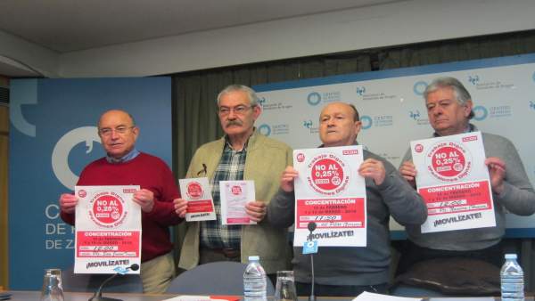 UGT y CCOO Aragón inician movilizaciones para reclamar pensiones 'dignas' UGT y CCOO Aragón inician movilizaciones para reclamar pensiones 'dignas'
